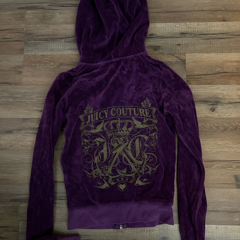 Juicy Couture velour hoodie xs - Picture 3 of 3